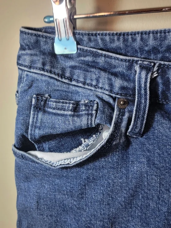 Universal Thread Dark Blue Button-Front Denim Midi Skirt Size 8/29 - Picture 7 of 7